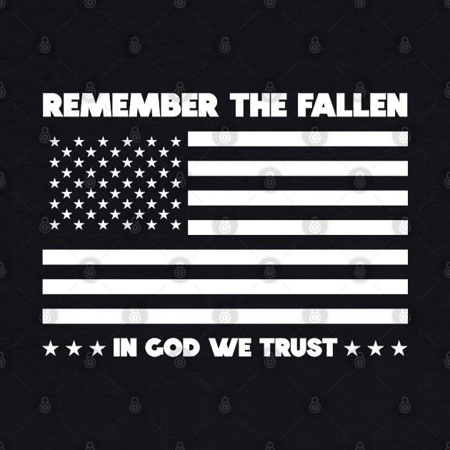 Remember The Fallen - American USA Flag by displace_design